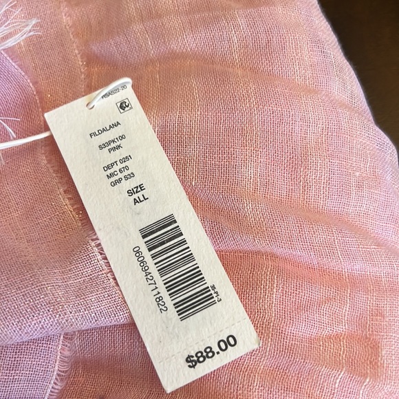 SASSO + SMYTH PINK SCARF - Picture 8 of 8